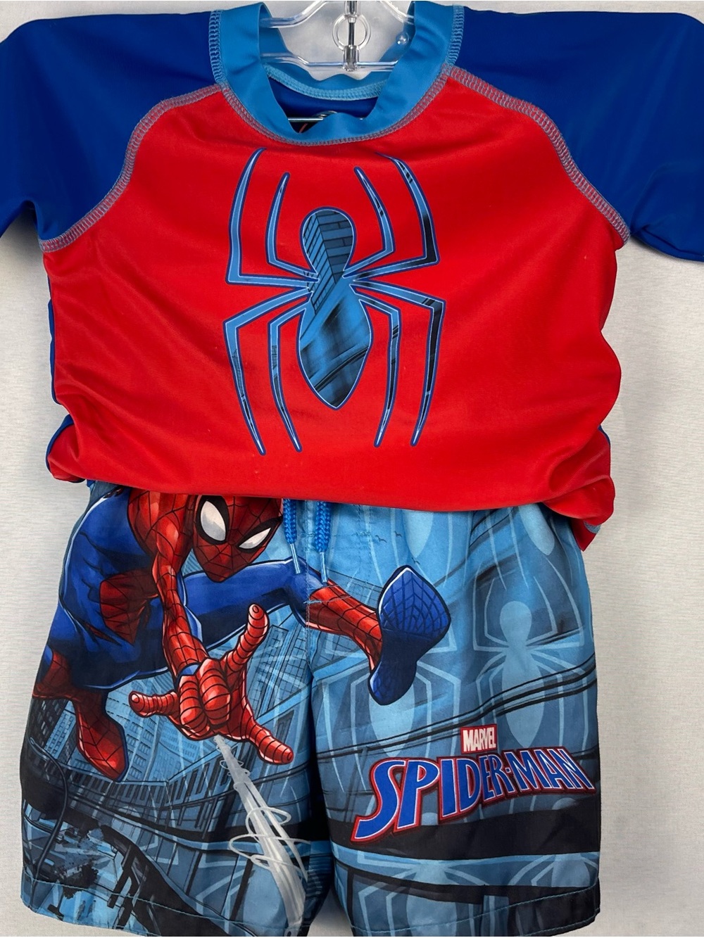 Marvel Boys' Spider-Man Red & Blue Swim Set